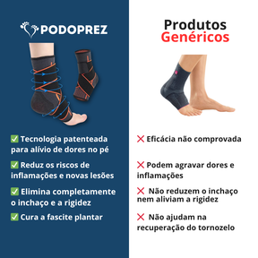 Tornozeleira Ortopédica Ajustável - Podoprez®