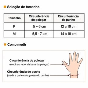 Pulseira de compressão para o polegar – Alívio da dor e da artrite