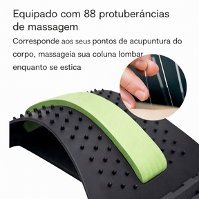 Aparelho ortopédico para alongamento lombar – Massagem e alívio da dor nas costas